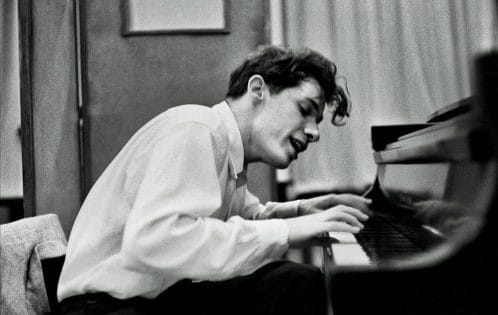Gould playing piano