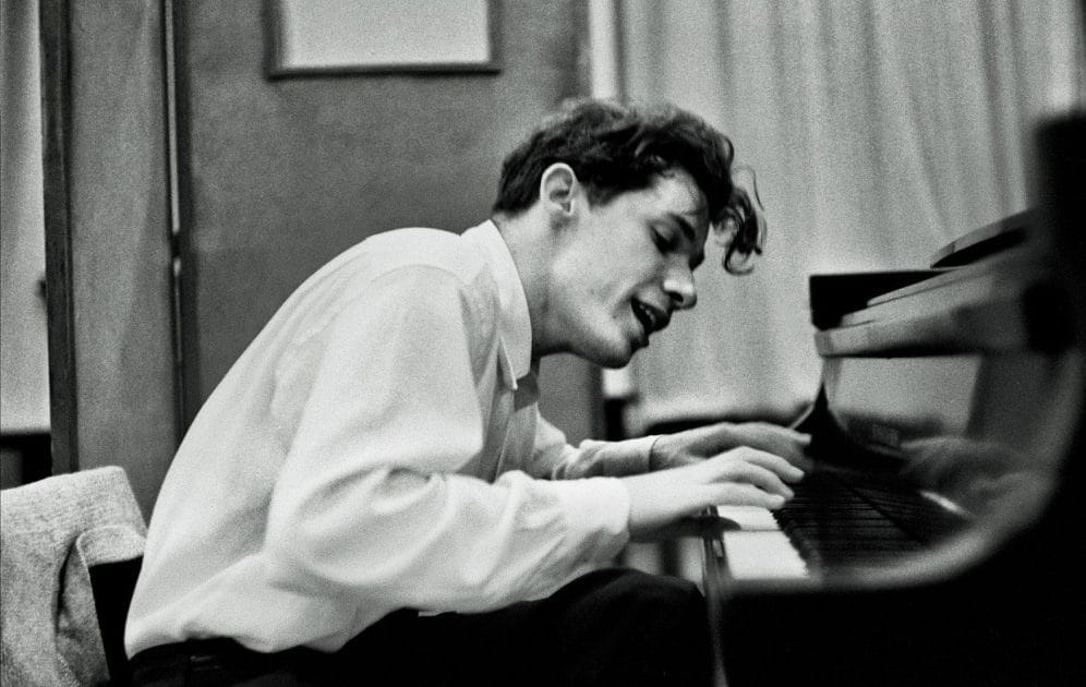 Gould playing piano