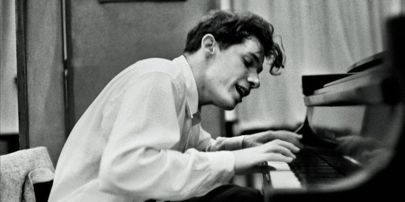 Gould playing piano
